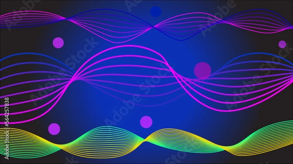 Obraz abstract background with waves