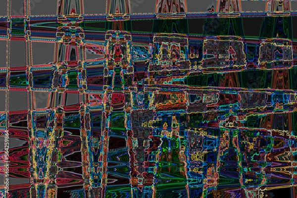 Obraz Abstract dynamic effect background and wallpaper art 