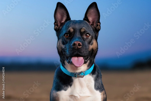 Fototapeta portrait of a dog, Generative AI
