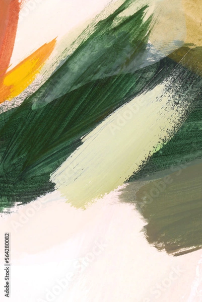 Fototapeta Hand Painted Watercolor Abstract Card With Copy Space