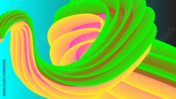 Obraz abstract colorful spiral