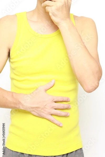 Fototapeta 嘔吐する男性