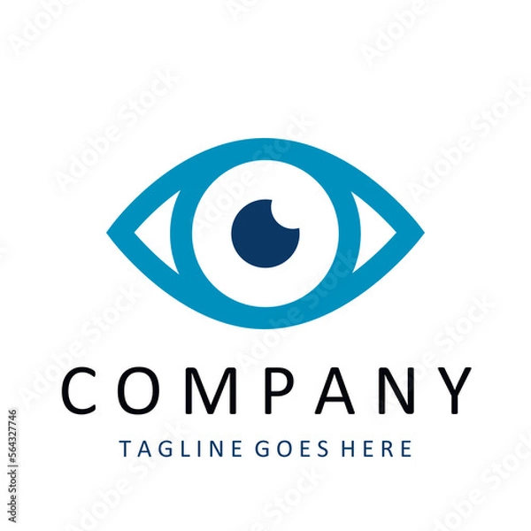 Fototapeta Creative Eye Concept Logo Design Template