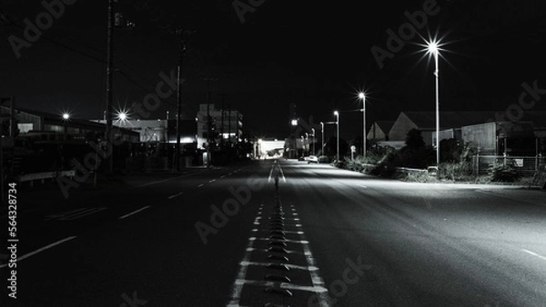 Obraz 夜の工場街