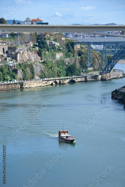Obraz View and architecture of Porto and the douro river in Portugal