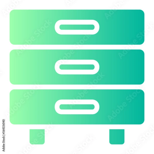 Obraz drawer gradient icon