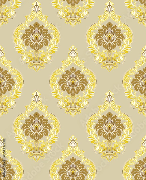 Fototapeta Textile and digital seamless pattern design 