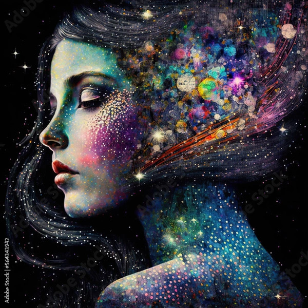 Fototapeta kobieca abstrakcja