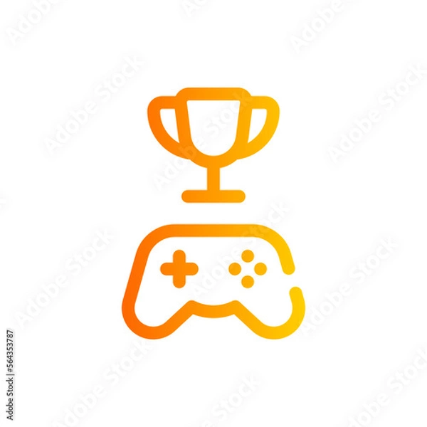 Fototapeta winner gradient icon