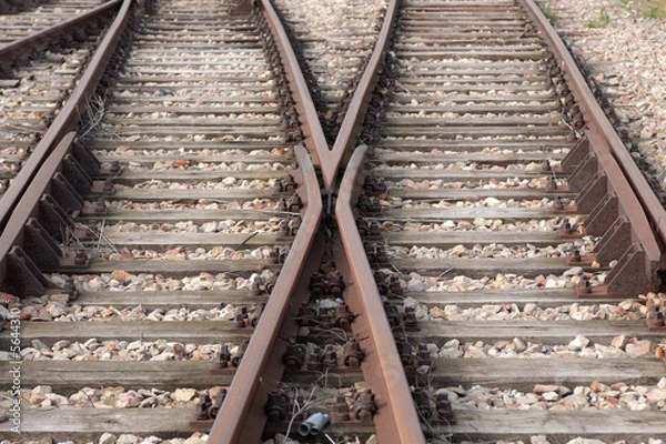 Obraz Two Railway Tracks