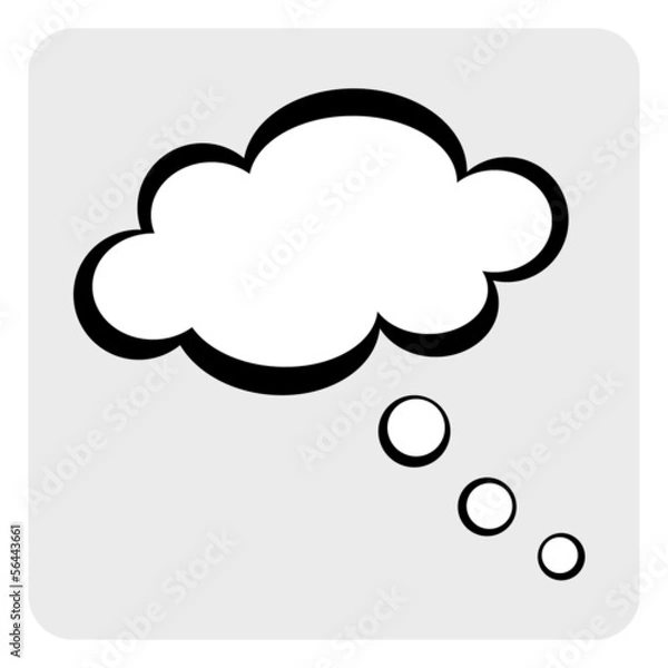 Obraz Thought cloud icon