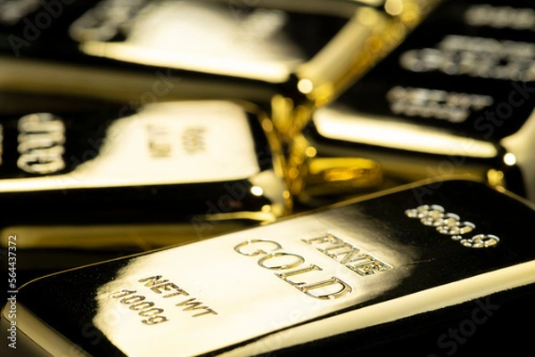 Obraz 金塊のクローズアップイメージ