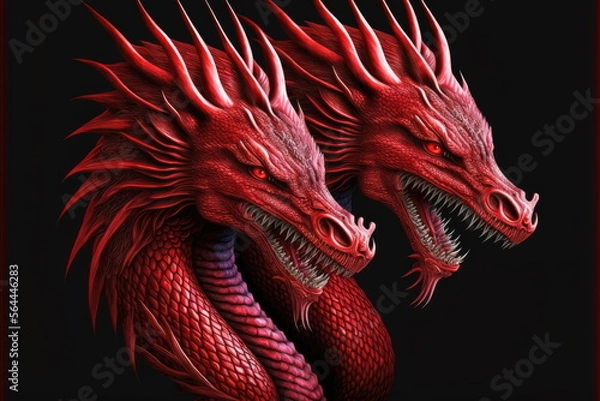 Obraz Chinese dragon, Made by AI,Artificial intelligence