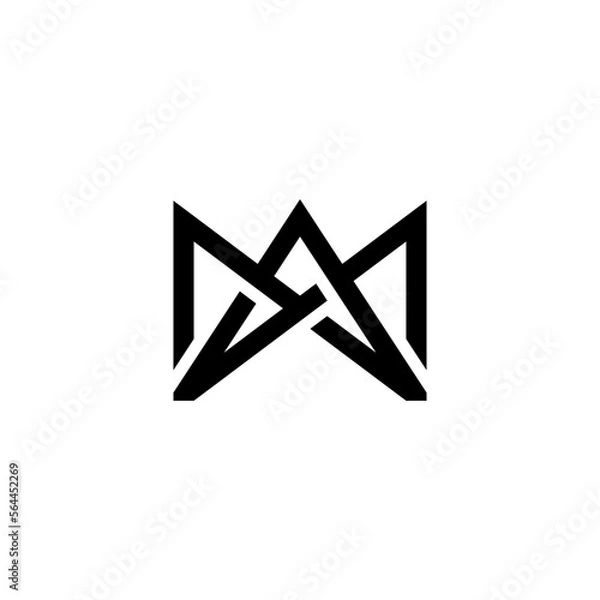 Obraz am, m logo concept