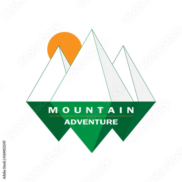 Obraz Mountain Outdoor Logo Icon 