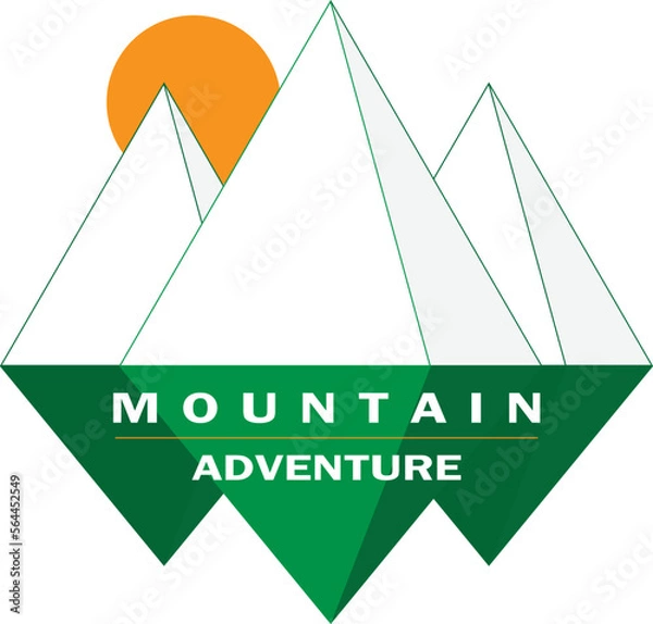 Obraz Mountain Outdoor Logo Icon 