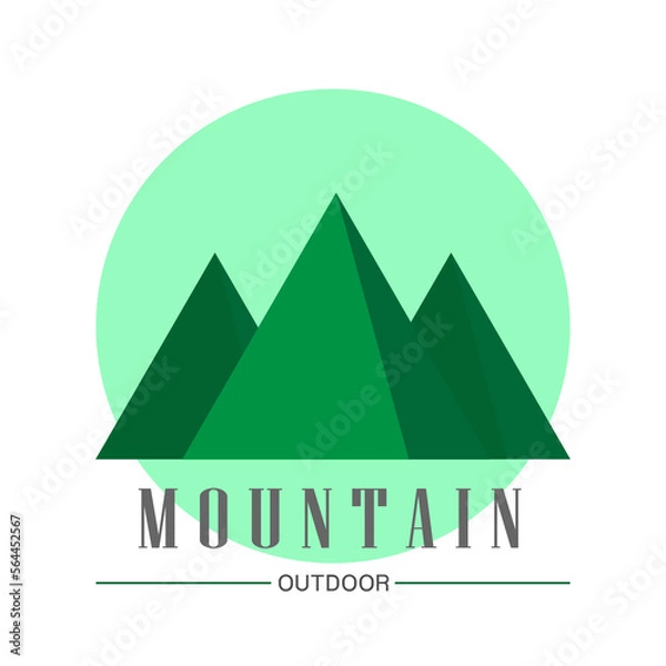 Obraz Mountain Outdoor Logo Icon 