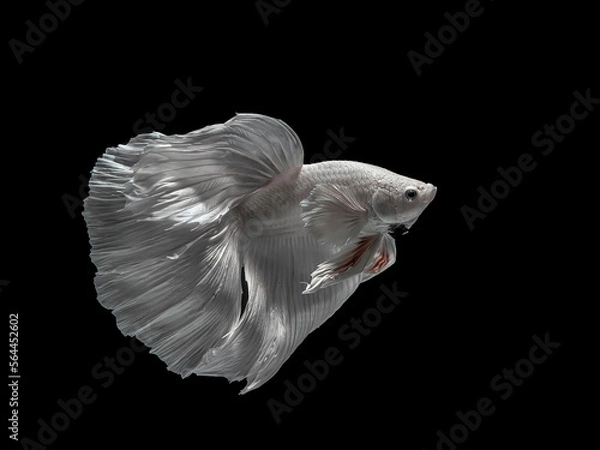 Fototapeta Siamese fighting fish halfmoon type