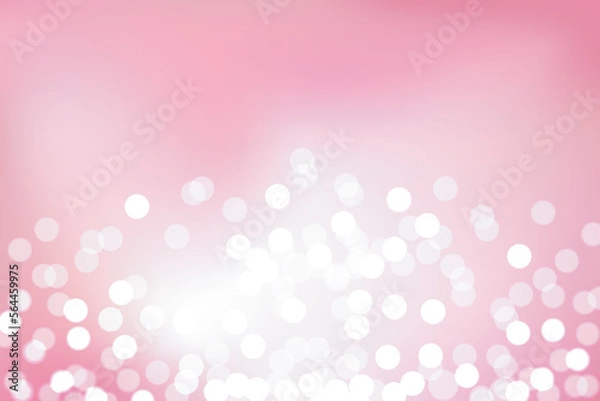 Obraz Pink  bokeh light background for wedding and celebation