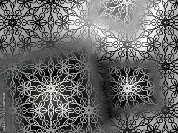 Fototapeta pattern with snowflakes
