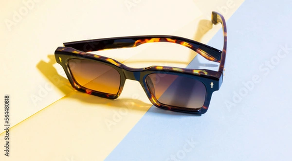 Obraz Sunglasses With multi-color background