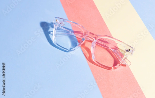 Obraz Sunglasses With multi-color background