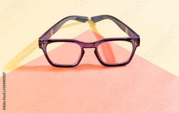 Obraz Sunglasses With multi-color background