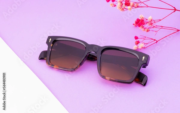 Obraz Sunglasses With multi-color background
