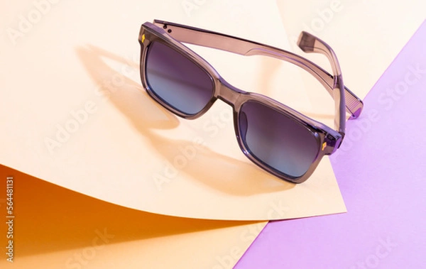 Obraz Sunglasses With multi-color background