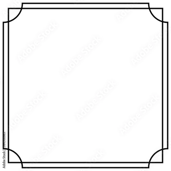 Fototapeta chinese decoration frame line border