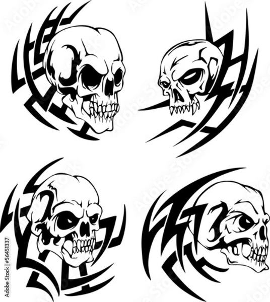 Obraz skull tattoos