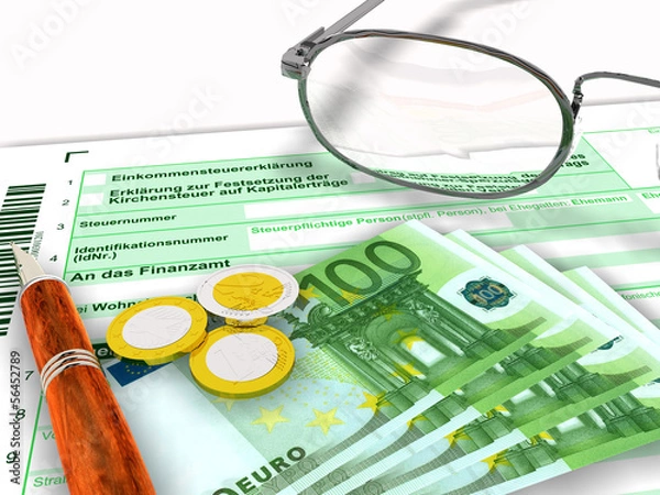 Obraz Steuererklärung Einkommen 100