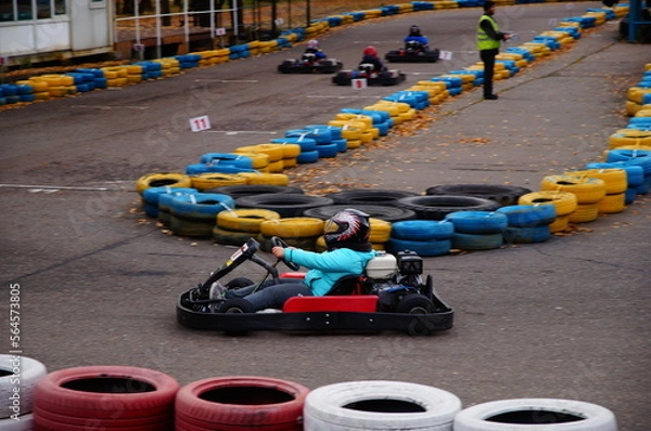 Obraz race car in action