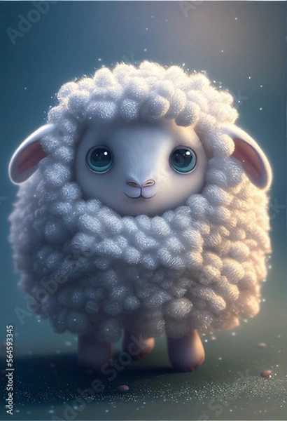 Obraz sheep in the rain