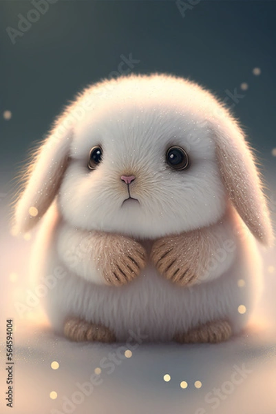 Obraz white bunny

