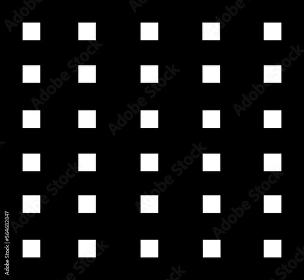 Obraz white square picture the back is black Formatted in rows, simple. background square pattern