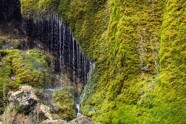 Fototapeta Moosiger Wasserfall