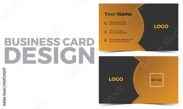 Obraz Creative business card design, Modern visiting card design,Modern business card design,Modern and clean design,Visiting card design,Business card template,template.