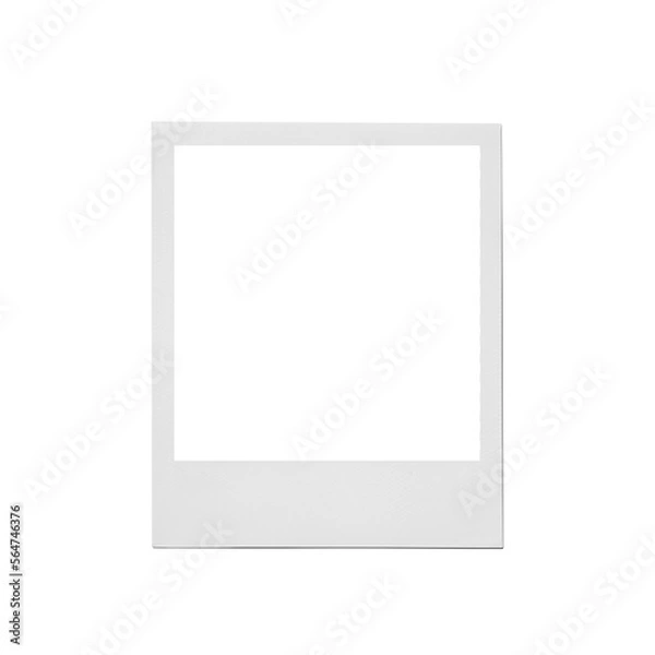 Fototapeta Realistic empty photo frame, with transparent background
