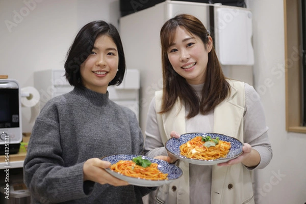 Fototapeta 料理をする女性