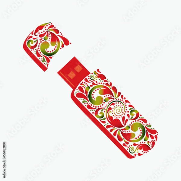Fototapeta Vector USB Flash drive
