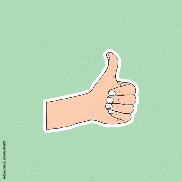 Obraz hand and  thumb