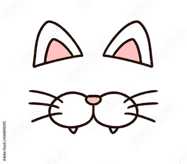 Fototapeta 猫に変身パーツセット