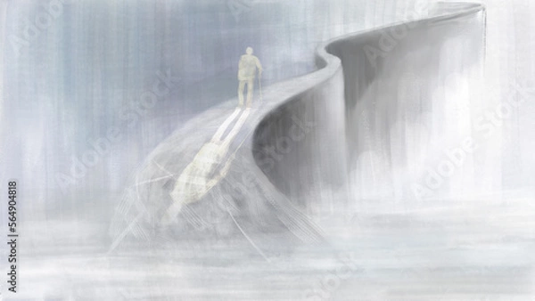 Obraz 고독, 외로움, 죽음, 저승, 