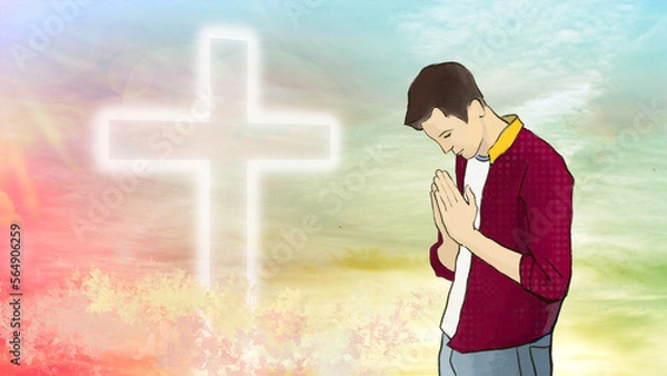 Obraz 십자가, 기도, 종교, 기독교, 천주교, 감사