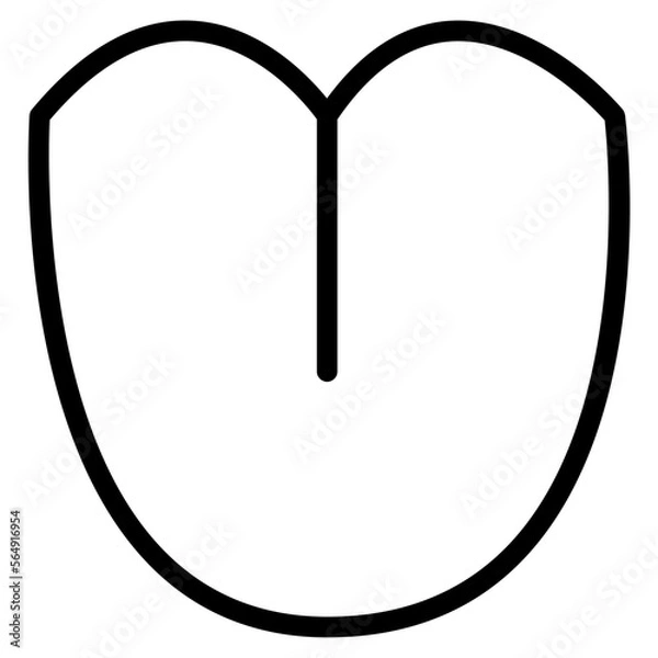 Obraz tongue line icon