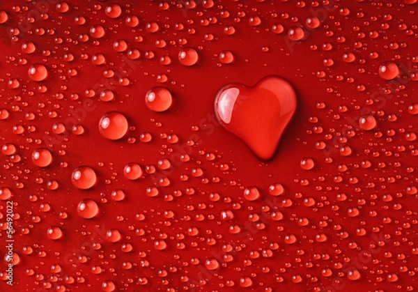 Obraz Serce z kropli wody