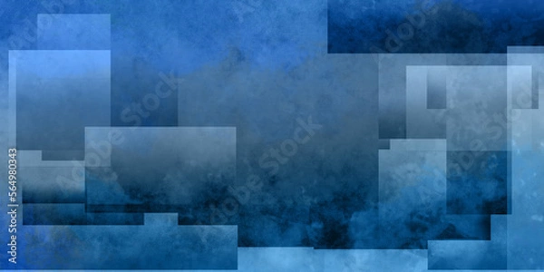 Obraz abstract blue background with squares