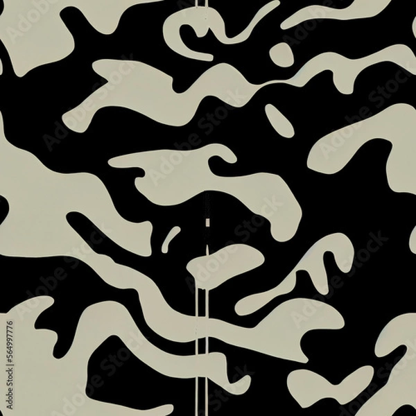 Obraz seamless pattern with black stripes