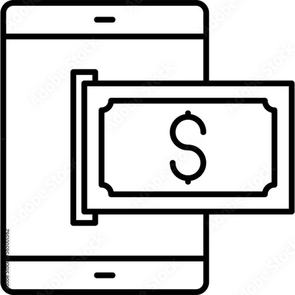 Fototapeta Mobile Pay Icon